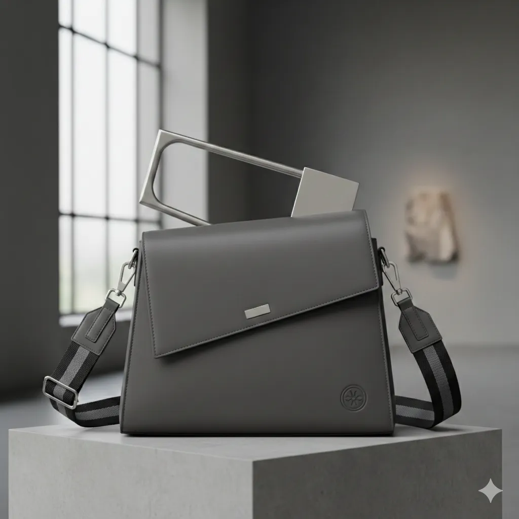 Moderne veskdesign med asymmetrisk form