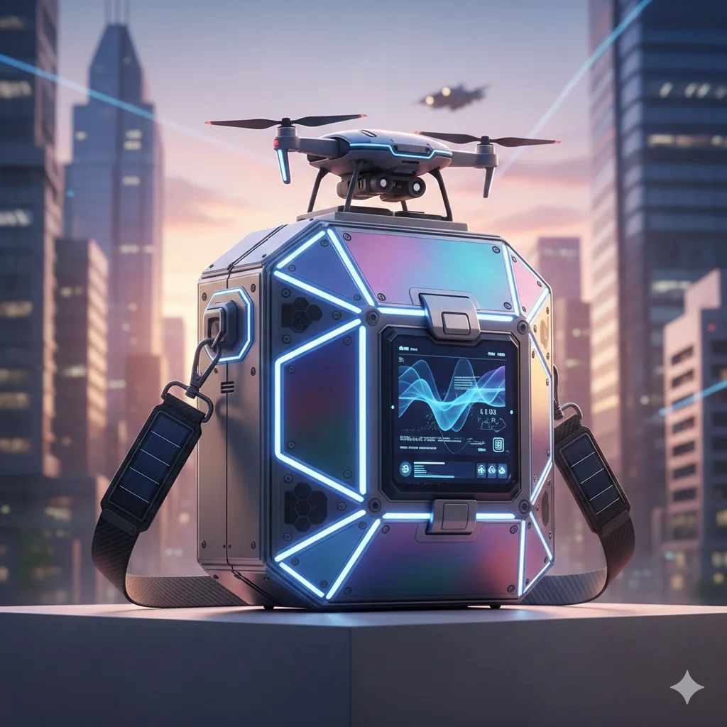 Futuristisk vesk med innovative detaljer